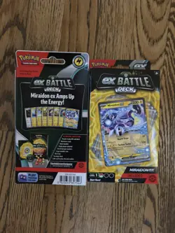 Lot of 2 - Pokemon ex Battle Deck MIRAIDON EX Factory Sealed Box Ready To Play - Image 2