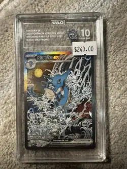 Kingdra EX 131 Scarlet & Violet Black Star Promo Pokemon TCG TAG 10 Gem Mint - Image 1