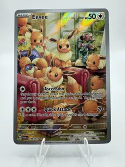 Pokemon TCG Eevee illustration rare Twilight Masquerade 188/167 - Image 1