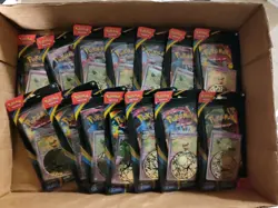 14 Pokemon Mega Evolution Phantasmal Flames BoostersW/Foils And Coins Sealed - Image 1