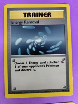 Base Set ENERGY REMOVAL 92/102 Pokemon Vintage WOTC - Image 1