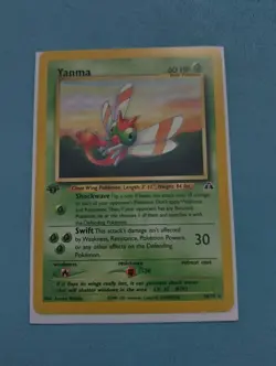 Pokemon 1st Edition Yanma - 36/75 - Neo Discovery Non Holo Rare Vintage -LP - Image 1