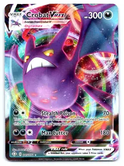 Crobat VMAX Pokemon Ultra Rare Shining Fates 045/072 - Image 1