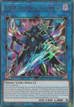 D/D/D Abyss King Gilgamesh Ultra Rare 1st Edition NM Yugioh - Image 1