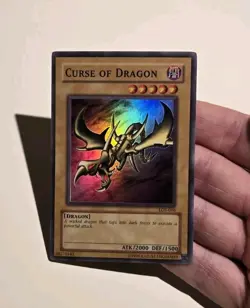 Yugioh Curse Of Dragon LOB-066 Super Rare LP - Image 3
