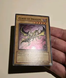 Yugioh Curse Of Dragon LOB-066 Super Rare LP - Image 5