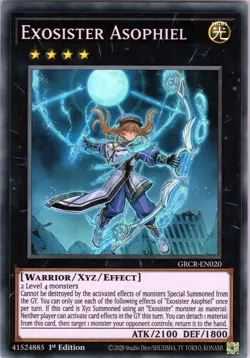 Yu-Gi-Oh! TCG - Exosister Asophiel DCR-EN020 - Super Rare, 1st Edition (NM) - Image 1