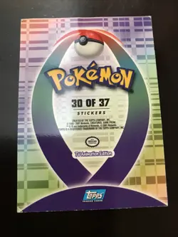 Pokemon Topps Magby Non Holo Sticker TV Animation Edition Card #240 - Image 2