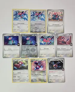 Lot of 10 Porygon Porygon2 Porygon-Z Various Pokemon Card Lot Reverse Holo - Image 1