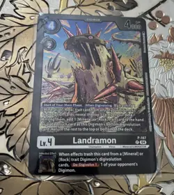 Digimon Card Game Landramon P-167 LM-06 Billion Bullet Limited Promo - Image 1