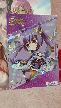 PREMIUM Goddess Story BEAUTIFUL GIRL QR-05 KEQING GENSHIN IMPACTANIME WAIFU CARD - Image 1