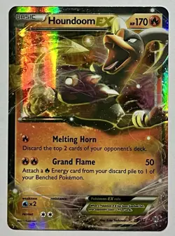 Houndoom EX 21/162 (LP) Ultra Rare XY Series: BREAKthrough 2015 Pokemon Card - Image 1