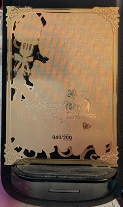 Rem Re: Zero #40/200 Waifu Gold Premium Metal Card Anime Goddess Story - Image 2
