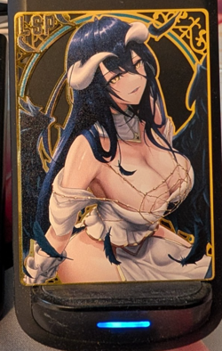 Albedo Overlord #34/200 Waifu Premium Metal Card Anime Goddess Story - Image 1