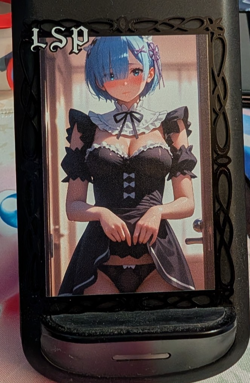 Rem Re: Zero #95/100 Waifu Gold Premium Metal Card Anime Goddess Story - Image 1