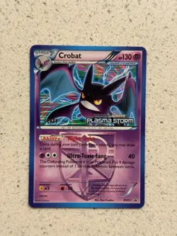 Crobat BW51 STAFF Plasma Storm Prerelease Promo TCG Pokemon Card MP - Image 1