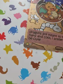 Pokiebubies 1st Edition Holo Draggie (Dragonite) Pokemon fan art card Chefkenlee - Image 2