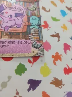 Pokiebubies 1st Edition Holo Espie V (Espeon) Pokemon fan art card Chefkenlee - Image 5