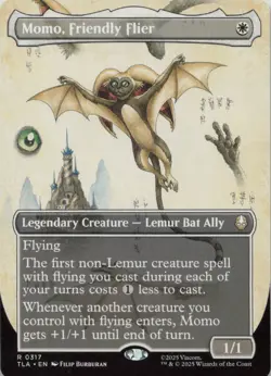 Momo, Friendly Flier (Borderless) R Avatar: The Last Airbender 317 NM MTG - Image 1