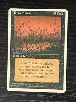 Magic MTG Italian Revised Cursed Land Artist Proof Near Mint - Only 50 Exist! - Image 1