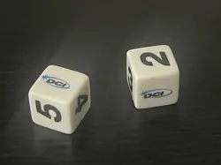 Rare Vintage DCI Duelist MTG Magic Pokemon WotC 6-sided dice - Two (2) - Image 1