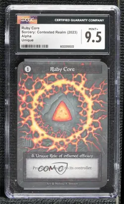 2023 Sorcery: Contested Realm - Alpha Ruby Core CGC 9.5 Mint+ - Image 1