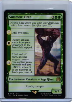 Summon: Titan FINAL FANTASY #204 Rare - Image 1