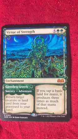 MTG Virtue of Strength (Showcase) - Wilds of Eldraine (WOE) - Image 1