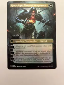 Recyclops, Eco-friendly FOIL Garruk Relentless The Office: Dwight's Destiny MTG - Image 2