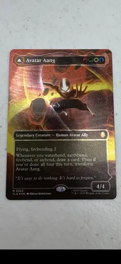 1 x Avatar Aang // Aang, Master of Elements - Raised Foil - Avatar: The Last Air - Image 1