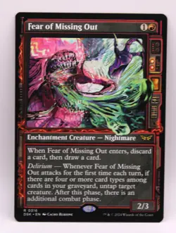 Fear of Missing Out (Showcase) Duskmourn: House of Horror(NM) Un-Played - Image 1