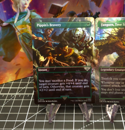 FOIL Fangorn Shepherd, Nasty end & Pippin's Bravery SCENE LOTR MTG LIGHT PLAYED - Image 2