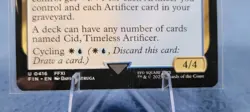Cid, Timeless Artificer (0416) #416 (NM) Final Fantasy FIN Magic MTG - Image 2