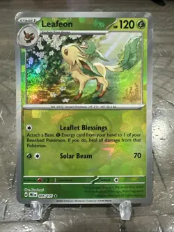 Leafeon (Master Ball Pattern) 005/131 Sv: Prismatic Evolutions Holo Pokemon Card - Image 1