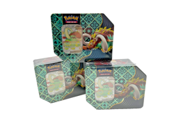 Lot of (3) Pokemon Scarlet & Violet Paldean Fates Tin Sealed - Image 1