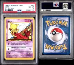 ABRA 2000 Pokemon Rocket 1st Edition #49 PSA 8 - Image 3