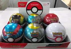 Factory Sealed Case Pokemon Poke Ball Sealed Tins TCG pokeball 2024 Q4 - Image 2