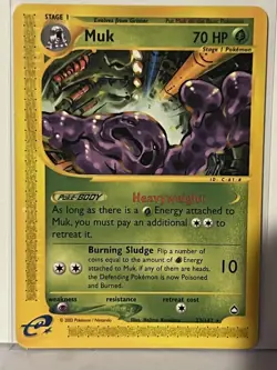 Muk 23/147 Aquapolis NM Pokemon Fast Shipping - Image 1