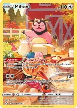 Pokemon Miltank - GG24/GG70 - Holo Rare NM-Mint Crown Zenith: Galarian Gallery - Image 1