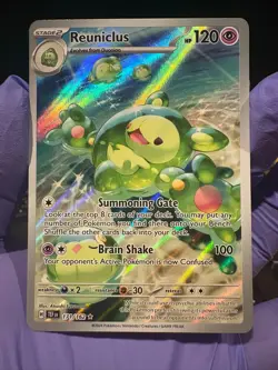 Pokemon TCG Reuniclus 171/162 Temporal Forces Illustration Rare NM/M - Image 1