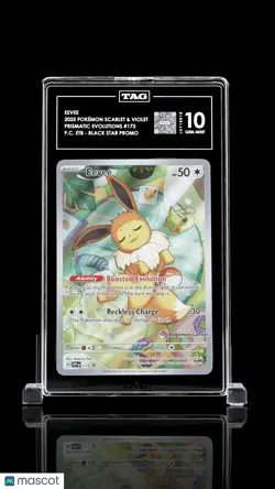 2025 Pokemon Prsitmatic Evolution BSP Pokemon Center ETB Eevee Promo TAG 10 #173 - Image 3