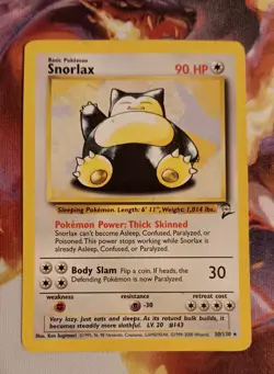 Snorlax - 30/130 Base Set 2 - Pokemon TCG - 2000 - Image 1