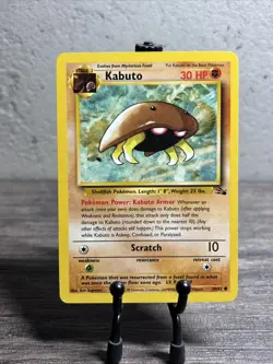 Kabuto 50/62 Fossil Regular Common-Pokemon TCG-WOTC-Fast Shipping-LP!! - Image 1