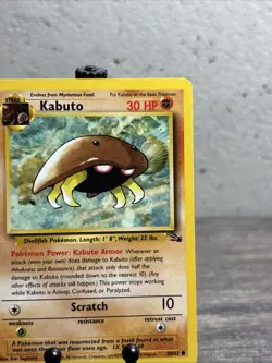 Kabuto 50/62 Fossil Regular Common-Pokemon TCG-WOTC-Fast Shipping-LP!! - Image 3