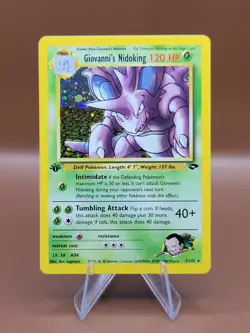 Pokemon 1st Edition Nidoking Gym Challenge 7/132 Holo Rare 🍃 🔥 - Image 1