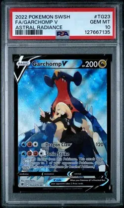 PSA 10 GARCHOMP V TG23/TG30 FULL ART ASTRAL RADIANCE POKEMON 😍 - Image 1