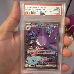 2025 Pokemon Team Rocket's Crobat EX SIR Destined Rivals 234/182 PSA 10 Gem Mint - Image 1
