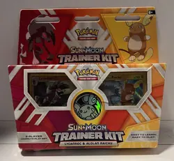 Pokemon TCG Sun and Moon Trainer Kit Lycanroc & Alolan Raichu Sealed - Image 1