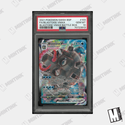 2021 Pokemon SWSH BSP Blastoise VMAX Fa Blastoise VMAX Battle Box PSA 10 - Image 1