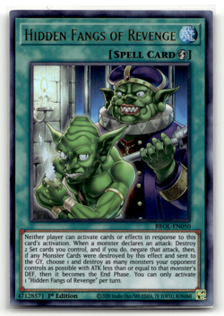 Hidden Fangs of Revenge BROL-EN050 Ultra Rare Brothers of Legend LP - Image 1